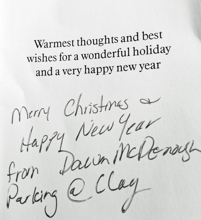 Christmas Card Greeting.