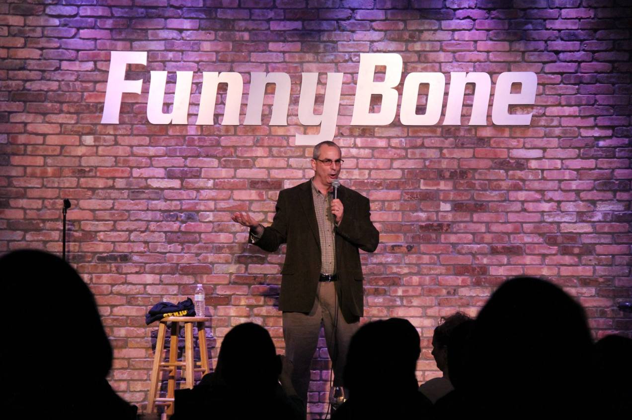 Nick Marra at the Funny Bone Comedy Club. Photo Courtesy of Nick Marra Facebook Page.