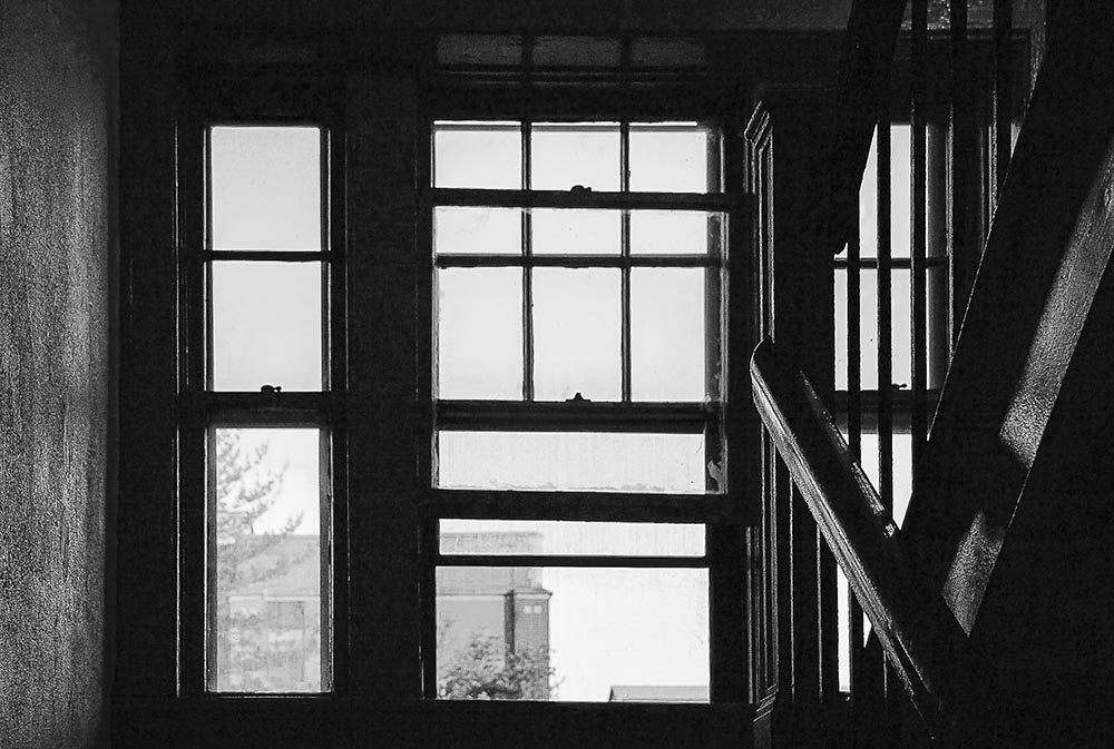 Apartment Stairwell and Window (Photo by Francis DiClemente)