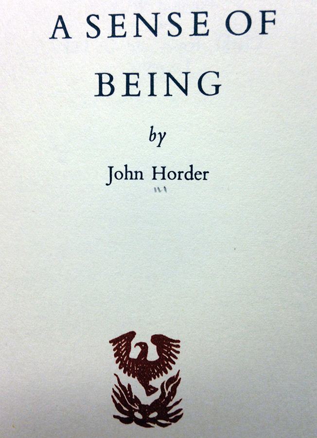 A Sense of Being by John Horder.