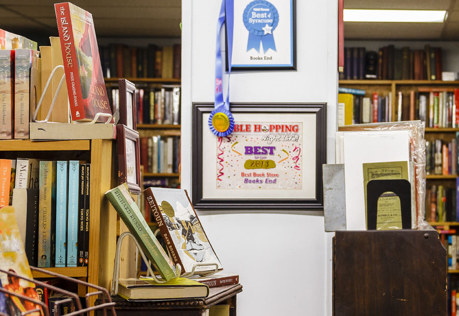 Inside Books End bookstore in Syracuse, New York.