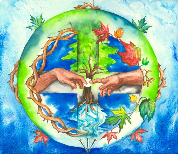 An example of Sister Joselle Orlando's use of the mandala as a symbol of faith.