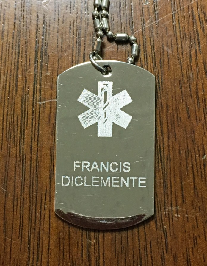 My medical ID necklace